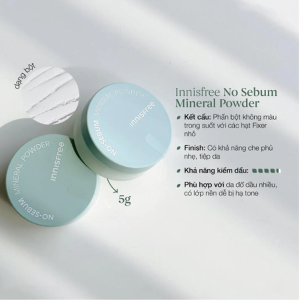 Phấn Phủ Bột Innisfree 5g No-sebum Mineral Power