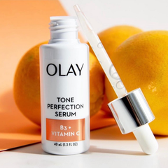 Serum Olay 40ml Tone Perfection With Vitamin B3+ Vitamin C, giúp dưỡng trắng da, mờ các đốm nâu, vết thâm nám