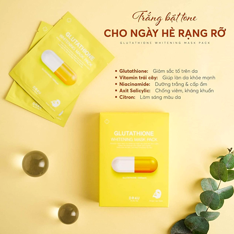 Mặt Nạ Dr4u 23ml chống lão hóa, dưỡng trắng, mờ thâm da