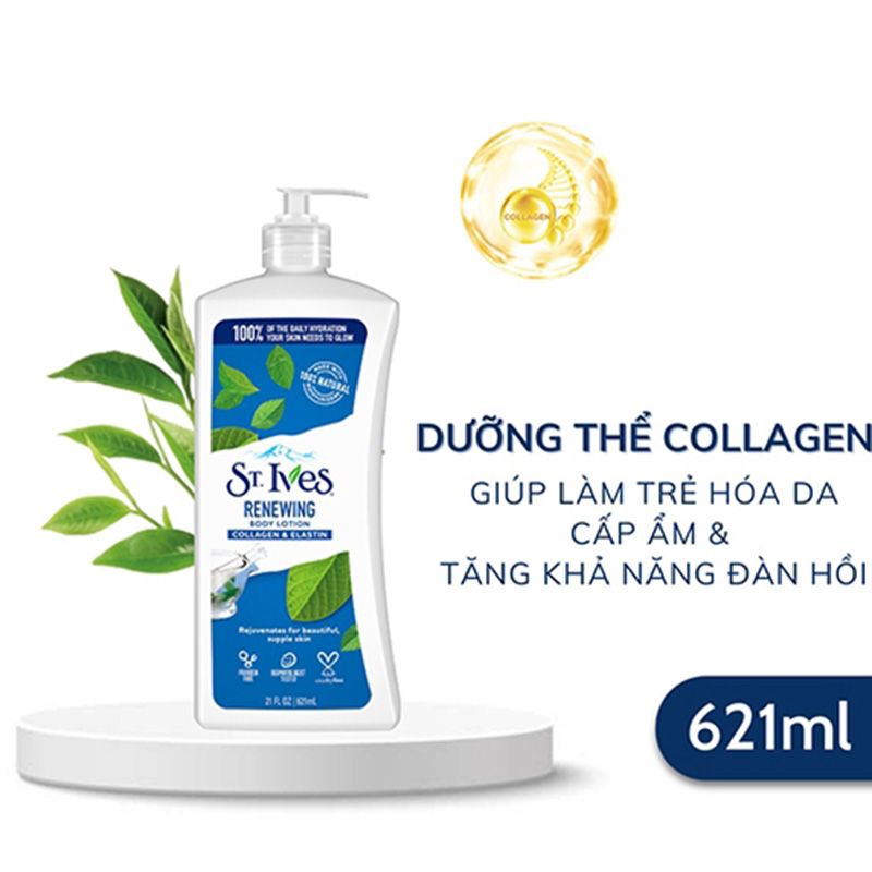 Sữa dưỡng thể ST.Ives Renewing Collagen & Elastin Body Lotion 621ml