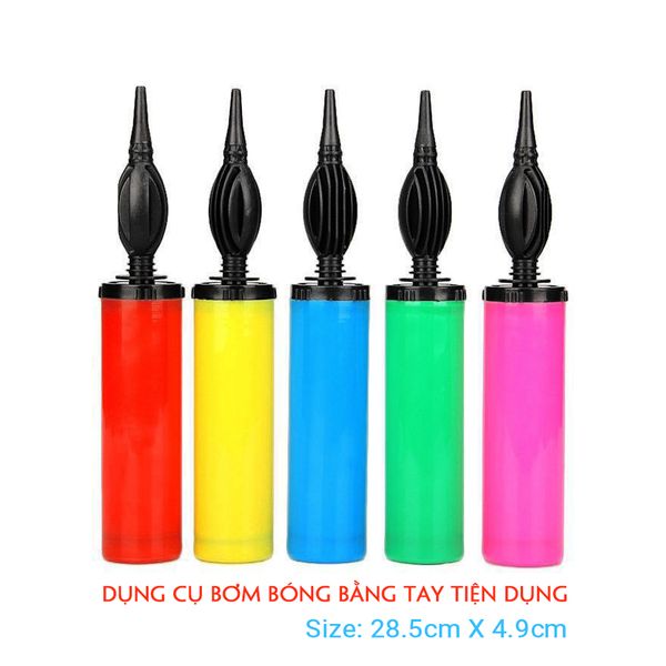 Bơm Bong Bóng Cầm Tay Loại To, Bom Tay Tiện Lợi, Bơm Bong Bóng