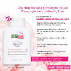 Dung Dịch Vệ Sinh Phụ nữ Sebamed Ph3.8