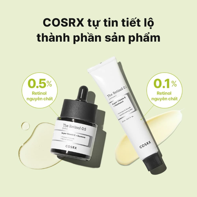 Dầu Dưỡng Da Cosrx The Retinol 0.5 Oil 20ml Chống Lão Hóa Mờ Nếp Nhăn