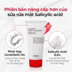 Sữa Rửa Mặt Cosrx 50ml Calming Foam Cleanser Trị Mụn