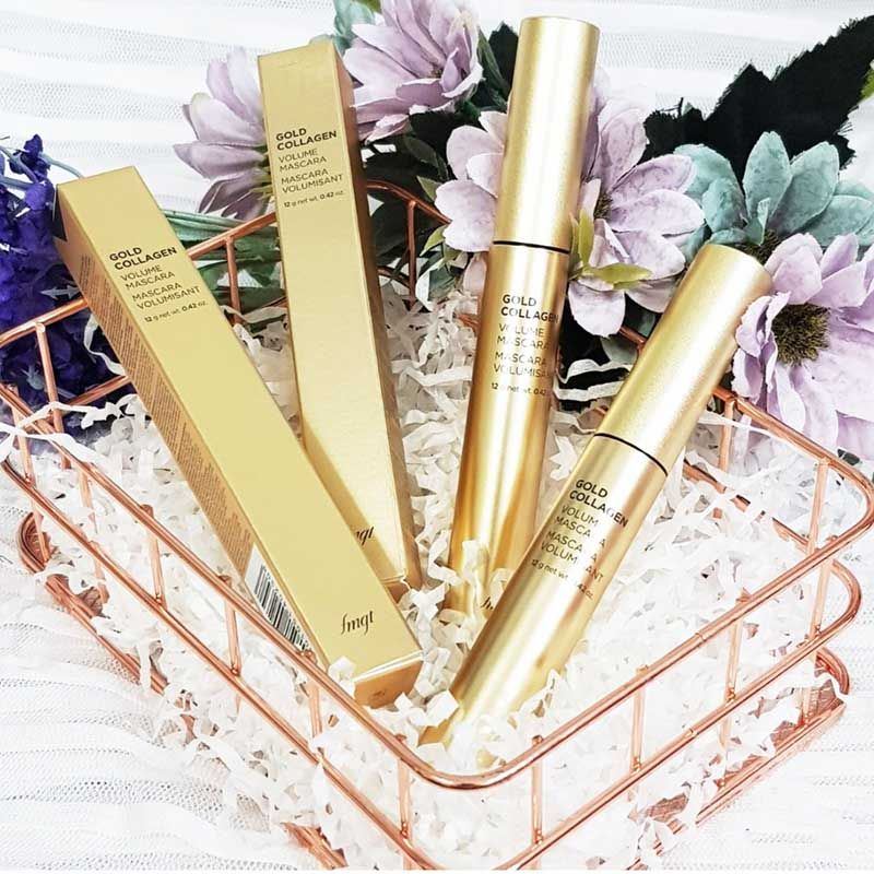 Mascara The Face Shop Fmft Gold Collagen 12g, Giúp nuôi dưỡng hàng mi dài đẹp, chắc khỏe