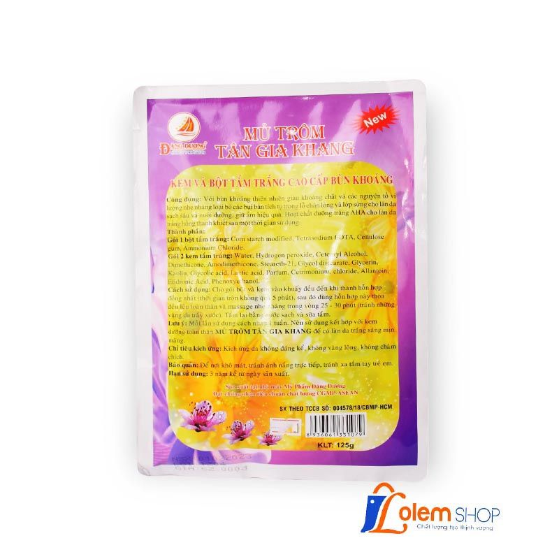 Tắm Trắng Mủ Chôm Tân Gia Khang 125g Bùn Khoáng