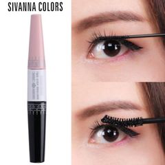 Mascara 2 đầu Sivanna 6X HF891 Max Waterproof, Dài và dày mi, chống nước