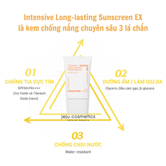Kem Chống Nắng Innisfree 60ml Intensive Long-lasting Sunscreen Ex Spf50 Trắng (Mẫu Mới)