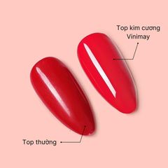 [Chính Hãng] Top Gel Kim Cương Vinimay 15ml Trắng, chống nước và giữ mới lớp sơn hơn 35 ngày