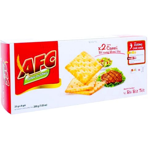 Bánh Kinh Đô AFC Dinh Dưỡng Vị Bò Bít Tết Hộp 200g