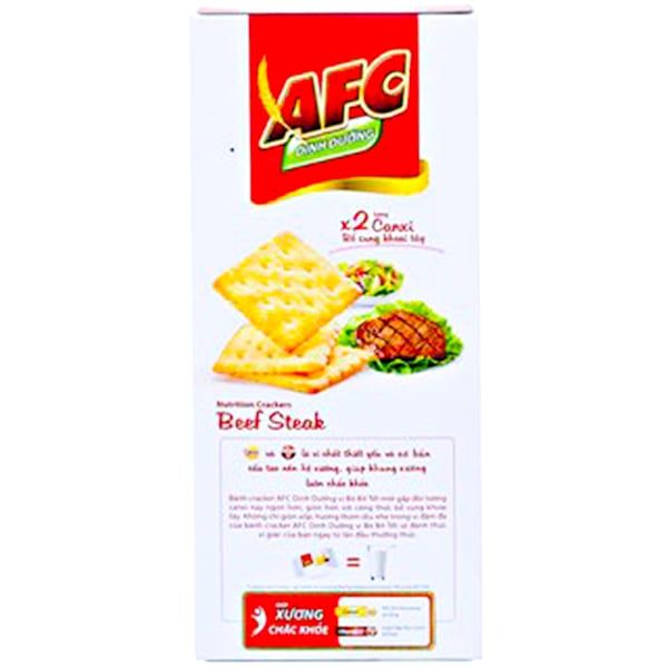 Bánh Kinh Đô AFC Dinh Dưỡng Vị Bò Bít Tết Hộp 200g