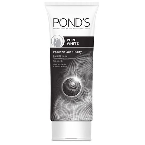 Sữa Rửa Mặt Pond's Pure White 100g Pollution Out + Purity