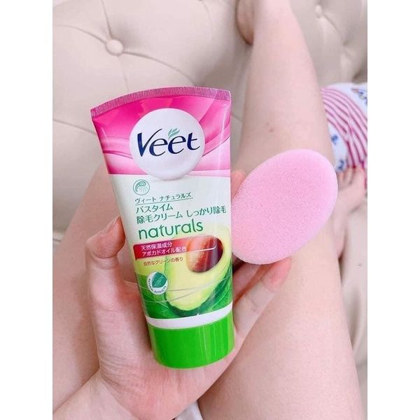 Kem Tẩy Lông Veet Nhật 150g Kèm Muss