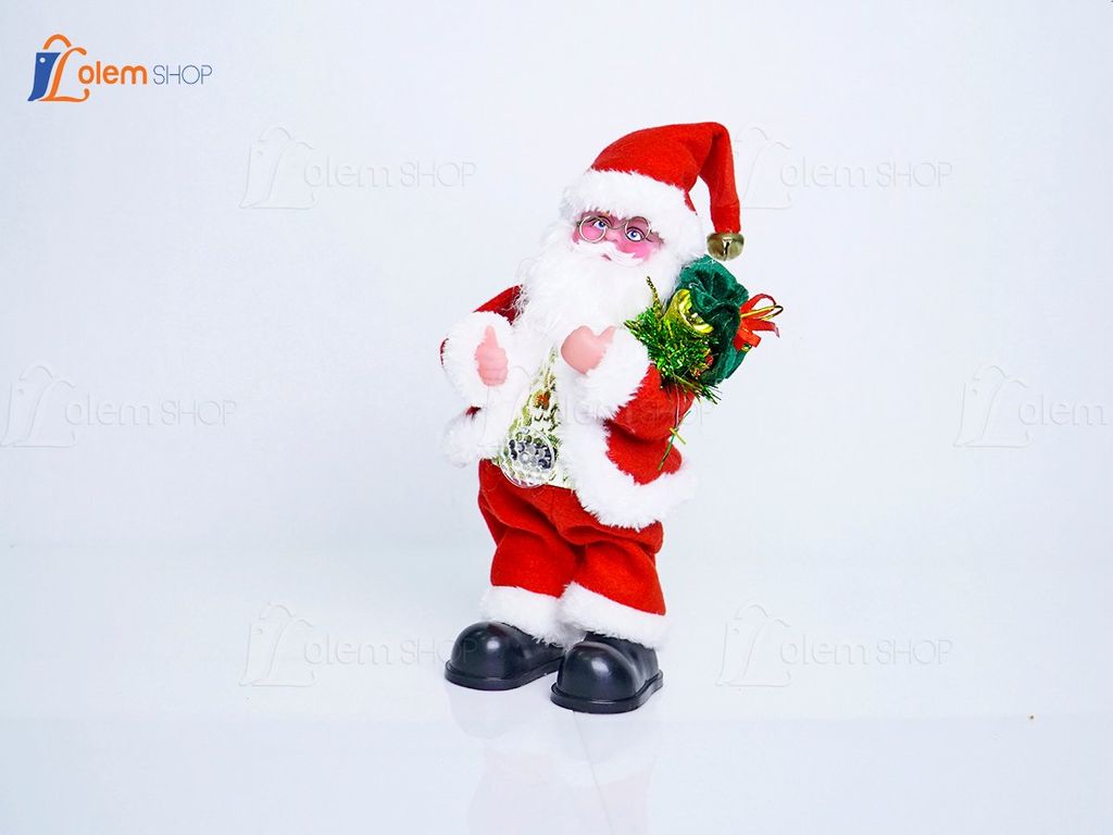 Đồ chơi ông già noel vác túi quà nhảy múa - Quà tặng giáng sinh