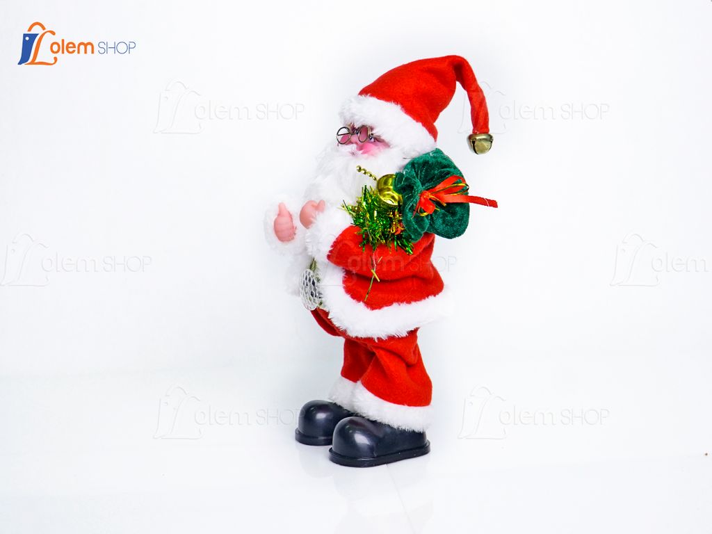 Đồ chơi ông già noel vác túi quà nhảy múa - Quà tặng giáng sinh