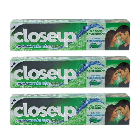 Kem đánh răng Close up thơm mát bất tận bạc hà the mát 230g