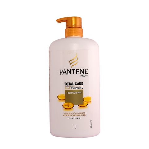 Dầu gội xả 2 trong 1 Pantene Total Care 2 in 1 Hidratacion 1L Dưỡng ẩm cho tóc khô xơ, hư tổn.