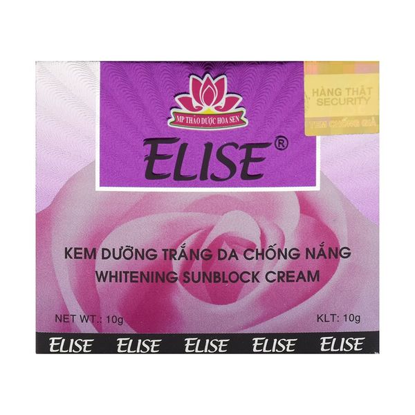 Kem dưỡng trắng da chống nắng Elise 10g