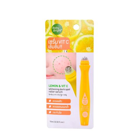 Lăn trị thâm Baby Bright lemon vit c whitening dark spot roller serum