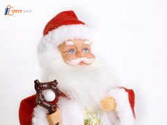 Đồ chơi ông già noel cầm gậy nhảy múa - Quà tặng giáng sinh