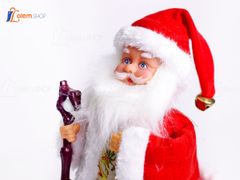 Đồ chơi ông già noel cầm gậy nhảy múa - Quà tặng giáng sinh