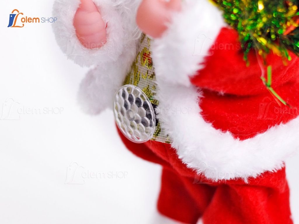 Đồ chơi ông già noel vác túi quà nhảy múa - Quà tặng giáng sinh