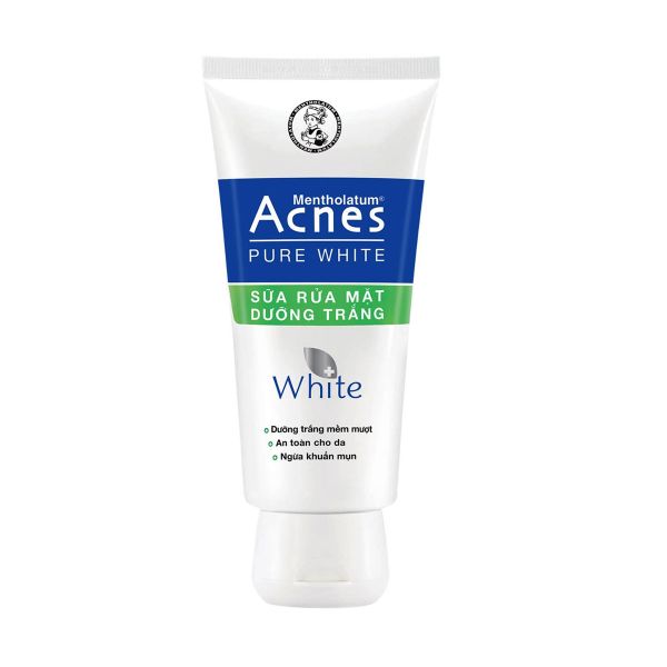 Sữa rửa mặt dưỡng trắng Acnes Pure White 50g