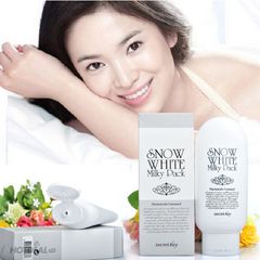 Kem tắm trắng và dưỡng trắng da Secret Key Snow White Milky Pack 200g