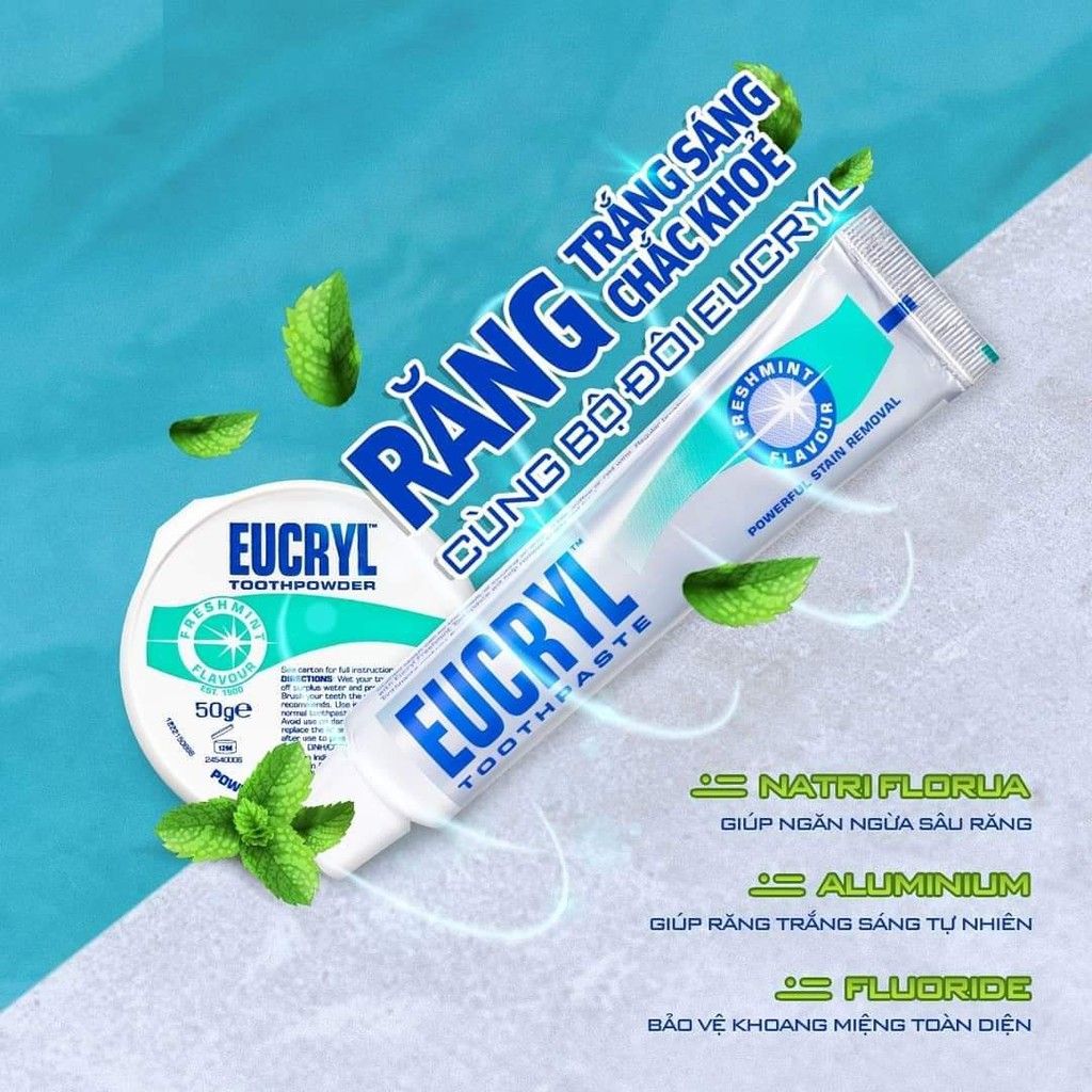 Kem Đánh Trắng Răng Eucryl Toothpaste