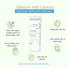 Kem Dưỡng Ẩm Bioderma 30ml Kiềm Dầu Sebium Mat Control