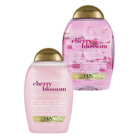 Cặp Gội Xả Ogx 385ml Heavenly Hydration + Cherry Blossom Hoa Anh Đào