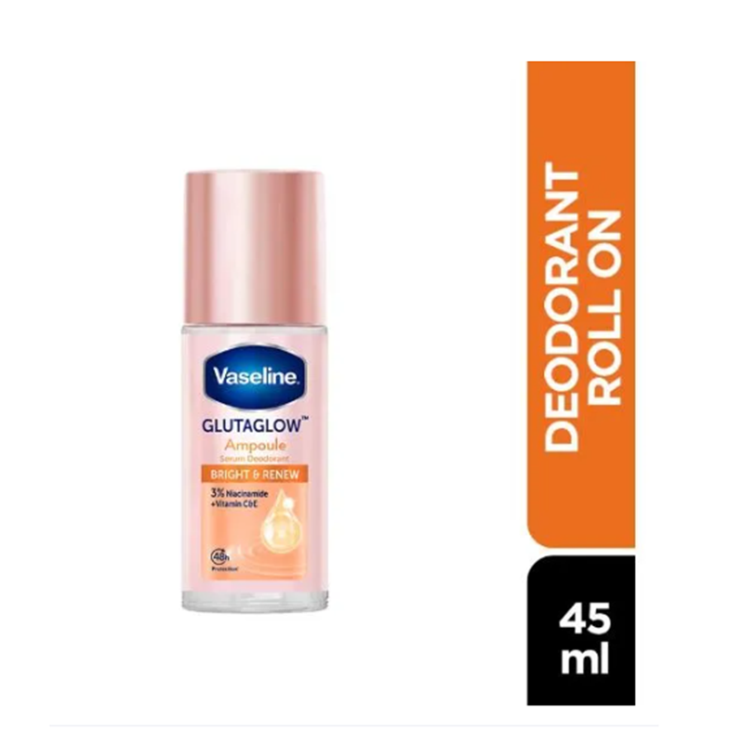 Lăn Khử Mùi Vaseline Thái 45ml, Giảm thâm và trắng sáng da