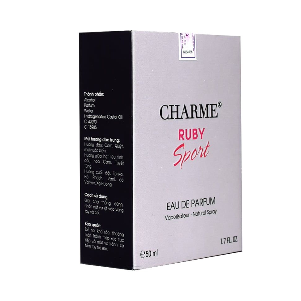 Nước hoa nam Charme Ruby Sport EDP 50ml