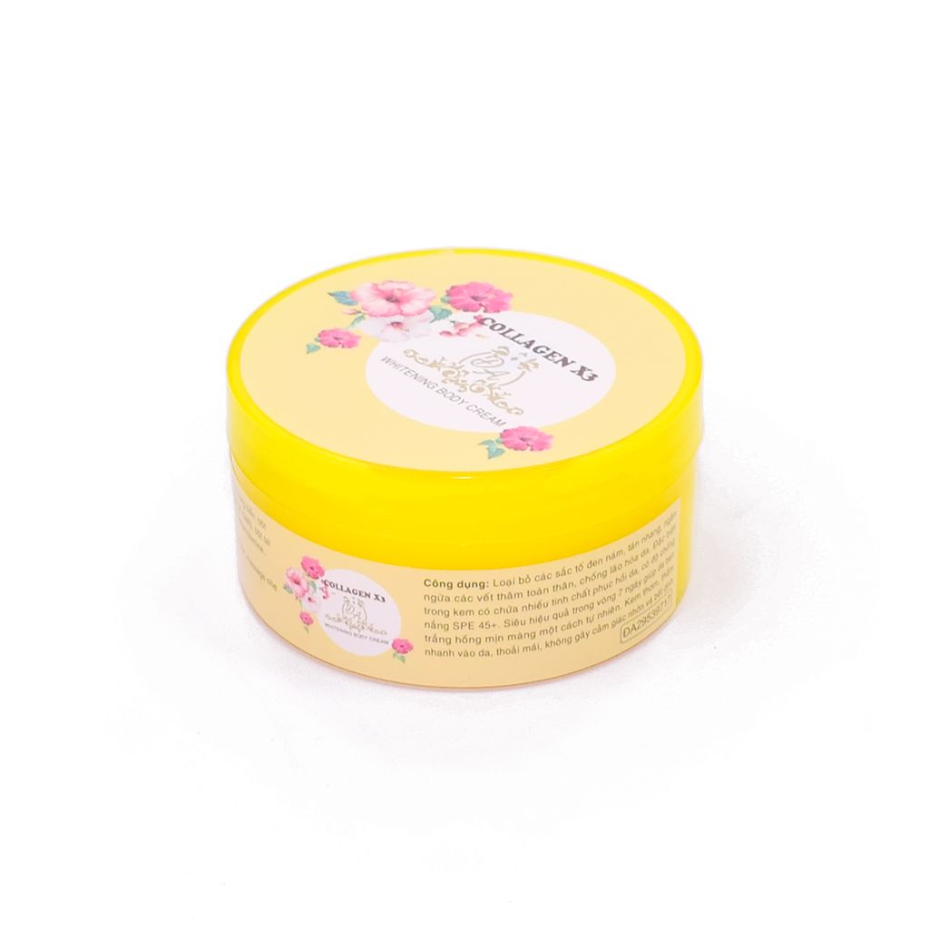 Kem dưỡng trắng da Collagen X3 Whitening Body Cream Spf 45 300g