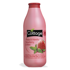 Sữa tắm Cottage Revitalizing Shower Gel And Bath Milk 750ml Strawberry & Mint