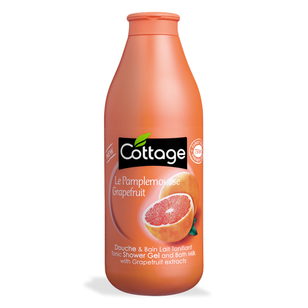 Sữa tắm Cottage Tonic Shower Gel And Bath Milk 750ml Grapefruit