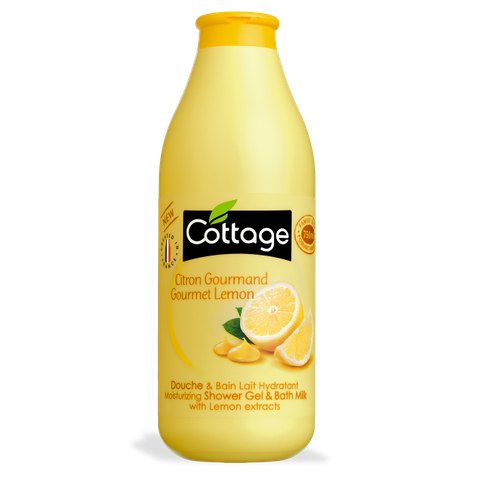 Sữa tắm Cottage Moisturizing Shower Gel And Bath Milk 750ml Gourmet Lemon
