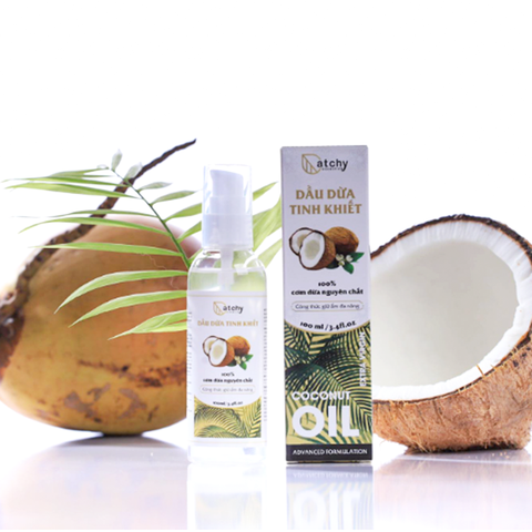 Dầu Dừa Atchy 100ml, Dưỡng ẩm cho tóc ngăn ngừa tóc khô và hư tổn