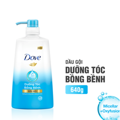 Dầu Gội Dove 640g Dưỡng Tóc Bồng Bềnh Xanh Biển