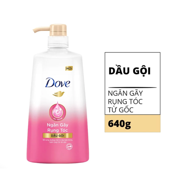 Dầu Gội Dove 640g Ngăn Rụng Tóc Hồng