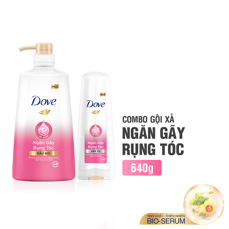 Dầu Gội Dove 640g Ngăn Rụng Tóc Hồng