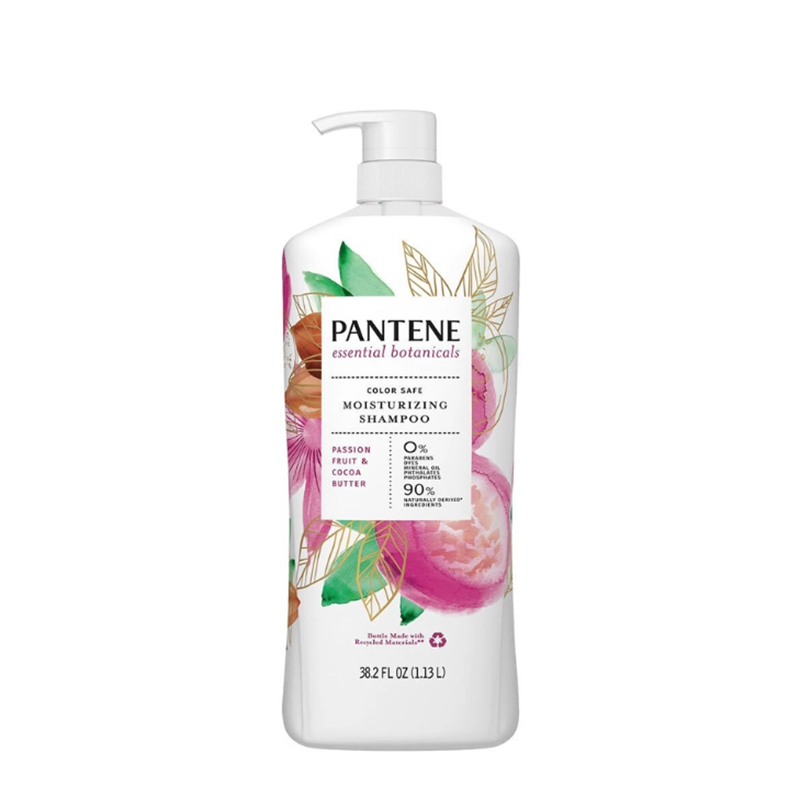 Dầu Gội và Dầu Xả Pantene 1.13l Passion Fruit & Cocoa Butter Bơ Cacao, Dành cho tóc khô xơ, hư tổn do hoá chất