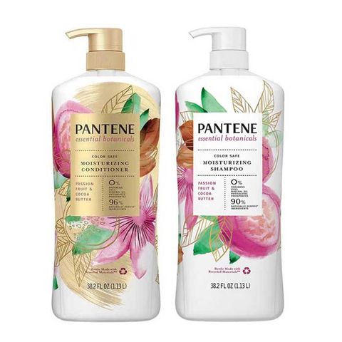 Dầu Gội và Dầu Xả Pantene 1.13l Passion Fruit & Cocoa Butter Bơ Cacao, Dành cho tóc khô xơ, hư tổn do hoá chất