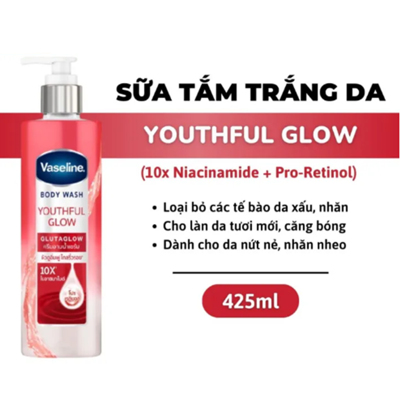 Sữa Tắm Vaseline Body Wash 425ml 10x