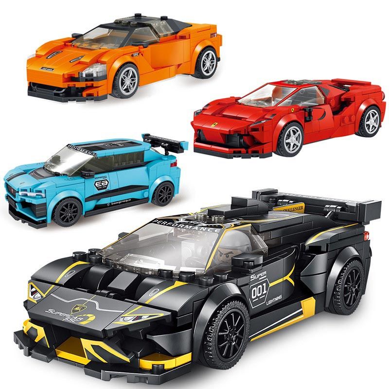 Đồ chơi lắp ráp lego xe đua Racing Car Ferrari Panlos 666011