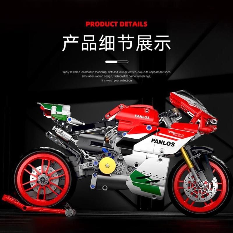 Đồ chơi Lắp ráp mô hình  Xe Moto Ducati 1299 Panigaler Final Edition 803 Mảnh 672001