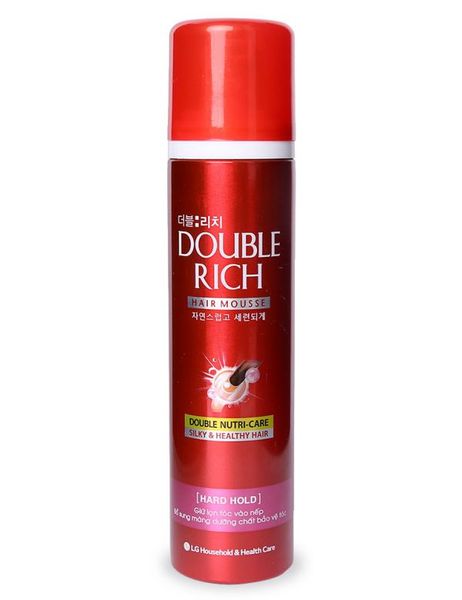 Mousse Dưỡng Tóc Double Rich Hard Hold Chai 150ML