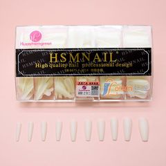 Móng up HSM, Hộp 500 móng ốp đủ size, đủ phom thang, vuông, nhọn, tròn nhọn