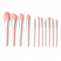 Bộ Cọ Make Up Professional Hồng 11 Cây Có Bóp