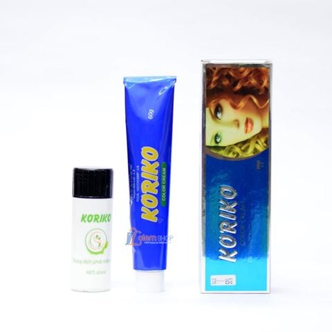Nhuộm Tóc Koriko 60ml X 2 Phủ Bạc (Mua 1 tặng 1)